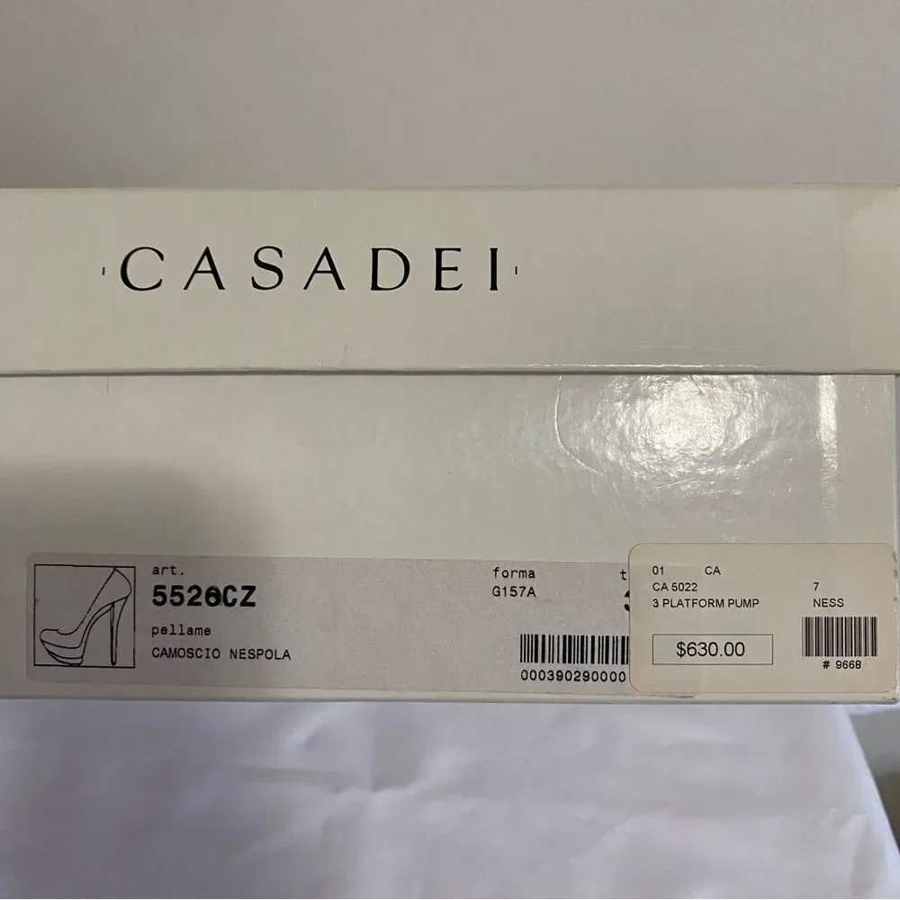 CASADEI Suede Triple Platform Heels - Picture 11 of 12